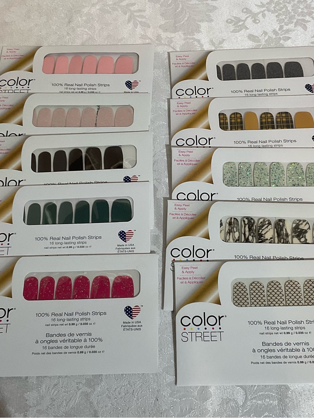 Color Street Nail Polish Strips  - Lot of 10- Rare! No Duplicates